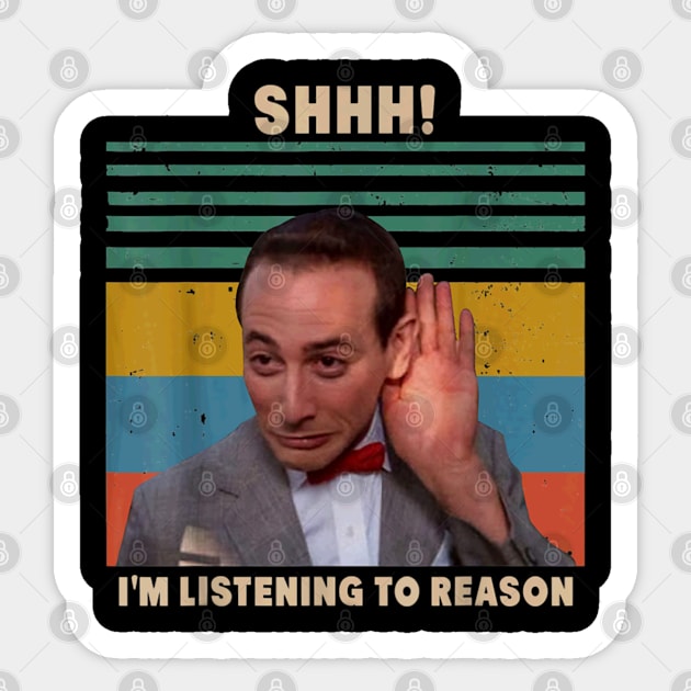 Pee Wee Herman Bizarre Brilliance Sticker by Thunder Lighthouse